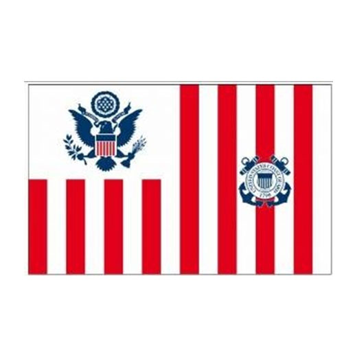 U.S. Coast Guard USCG Ensign, USCG Ensign Flag - 12 x 18 inch.