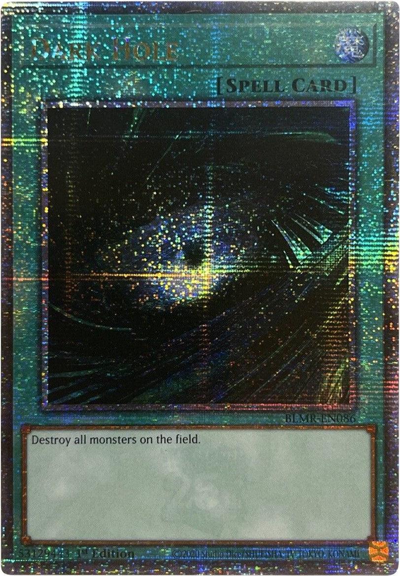 1st Edition, Battles of Legend: Monstrous Revenge, Normal Spell, Quarter Century Secret Rare, Spell Dark Hole [BLMR-EN086] Quarter Century Secret Rare - Trading Card World