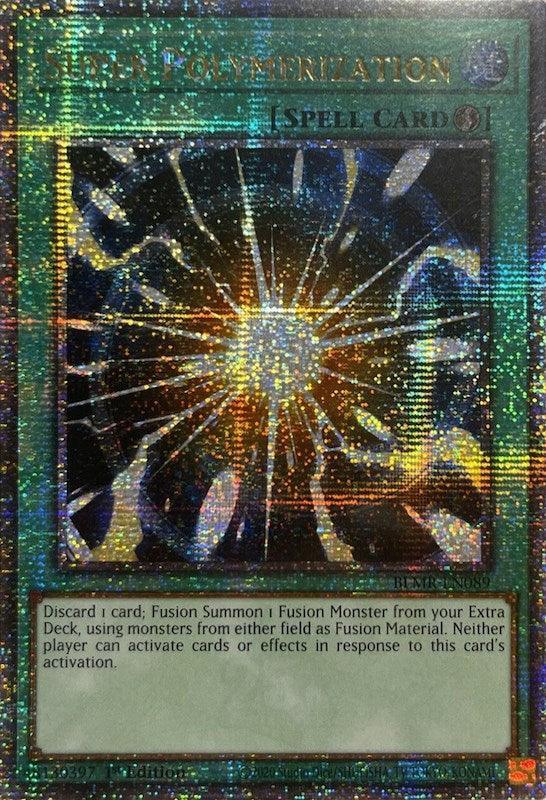 1st Edition, Battles of Legend: Monstrous Revenge, Quarter Century Secret Rare, Quick-Play Spell, Spell Super Polymerization [BLMR-EN089] Quarter Century Secret Rare - Trading Card World