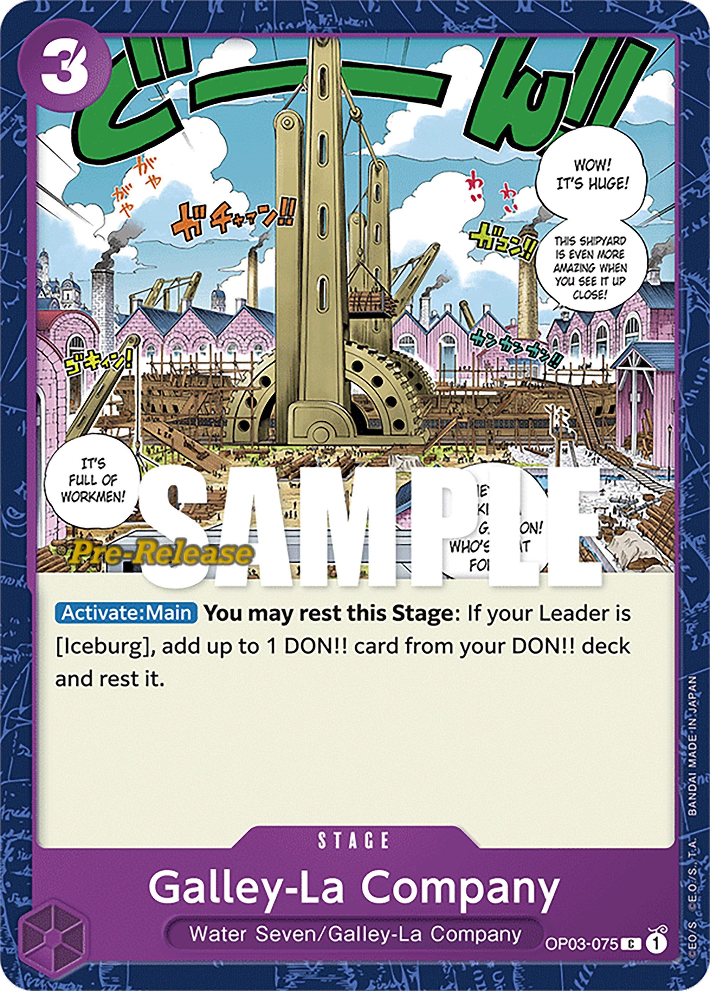 Common, Pillars of Strength, Pillars of Strength Pre-Release Cards, Stage Galley-La Company [Pillars of Strength Pre-Release Cards] - Trading Card World