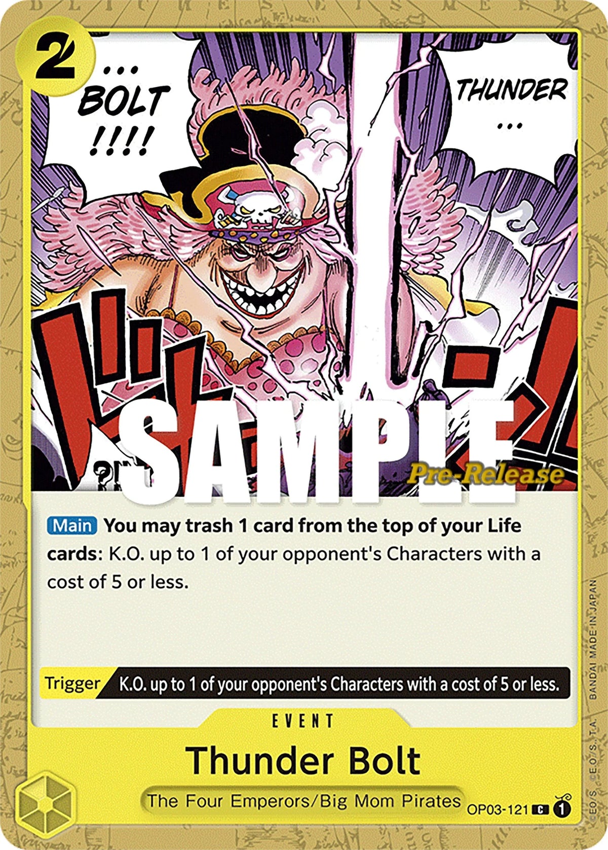 Common, Event, Pillars of Strength, Pillars of Strength Pre-Release Cards Thunder Bolt [Pillars of Strength Pre-Release Cards] - Trading Card World
