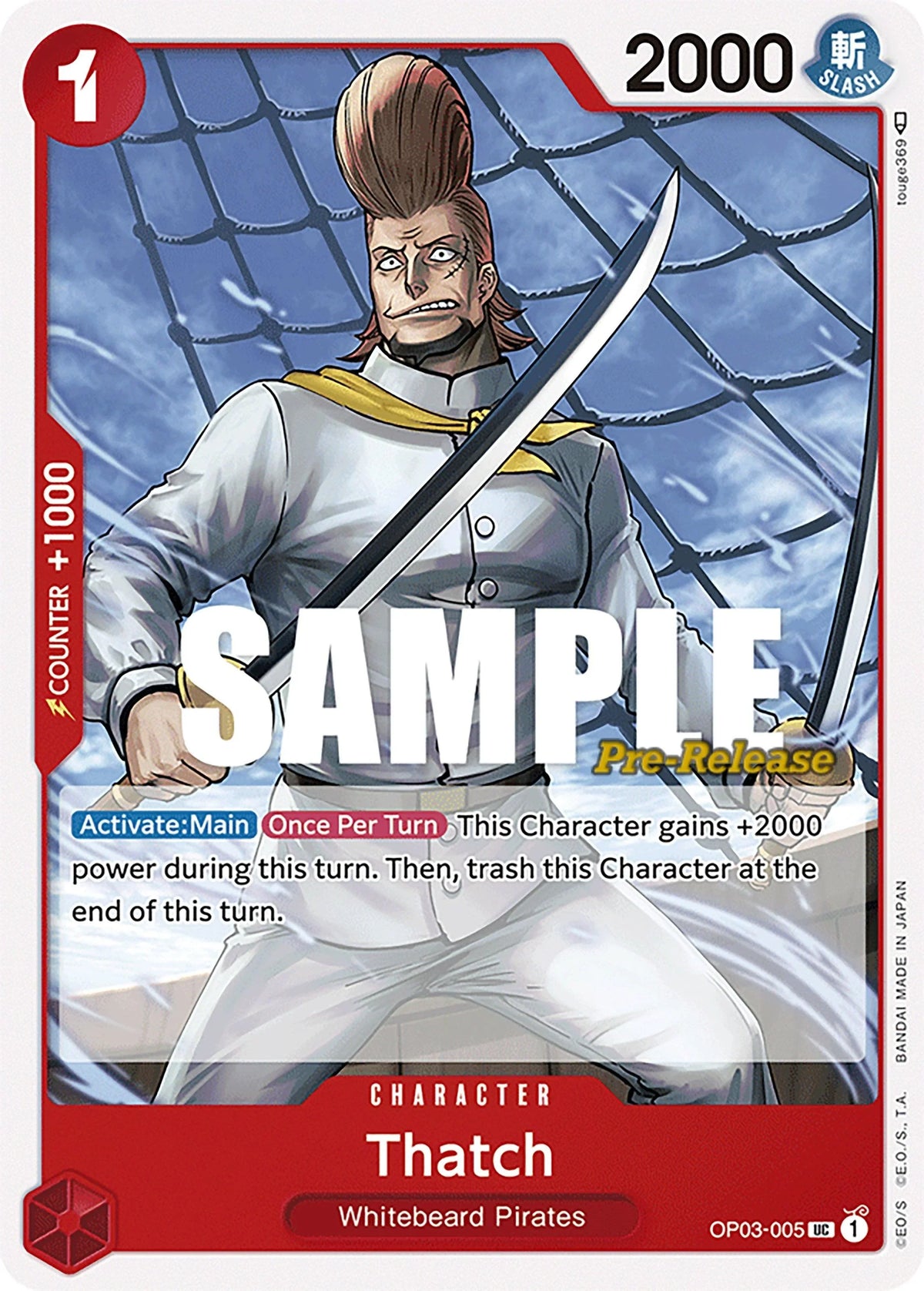 Character, Pillars of Strength, Pillars of Strength Pre-Release Cards, Uncommon Thatch [Pillars of Strength Pre-Release Cards] - Trading Card World