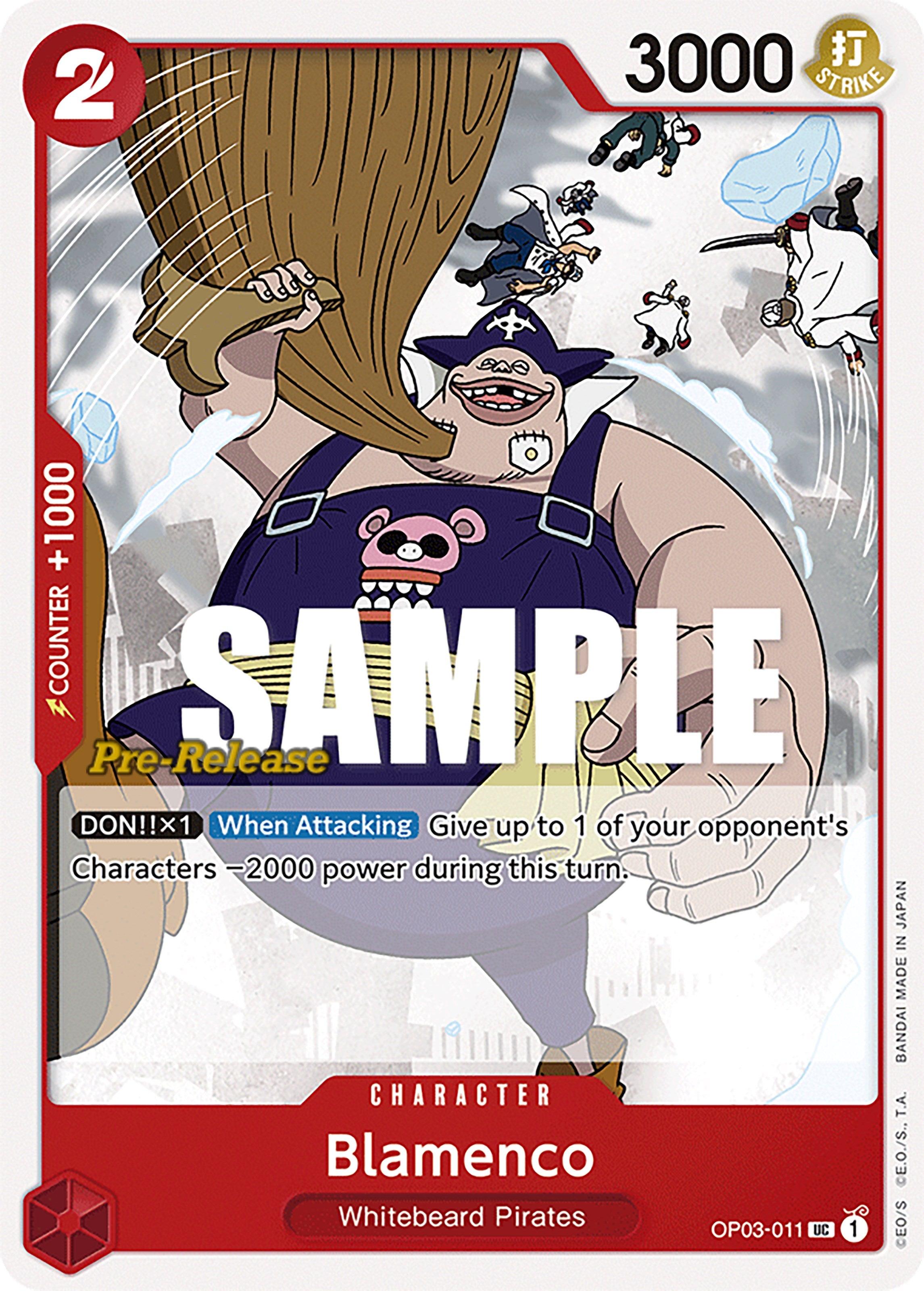 Character, Pillars of Strength, Pillars of Strength Pre-Release Cards, Uncommon Blamenco [Pillars of Strength Pre-Release Cards] - Trading Card World