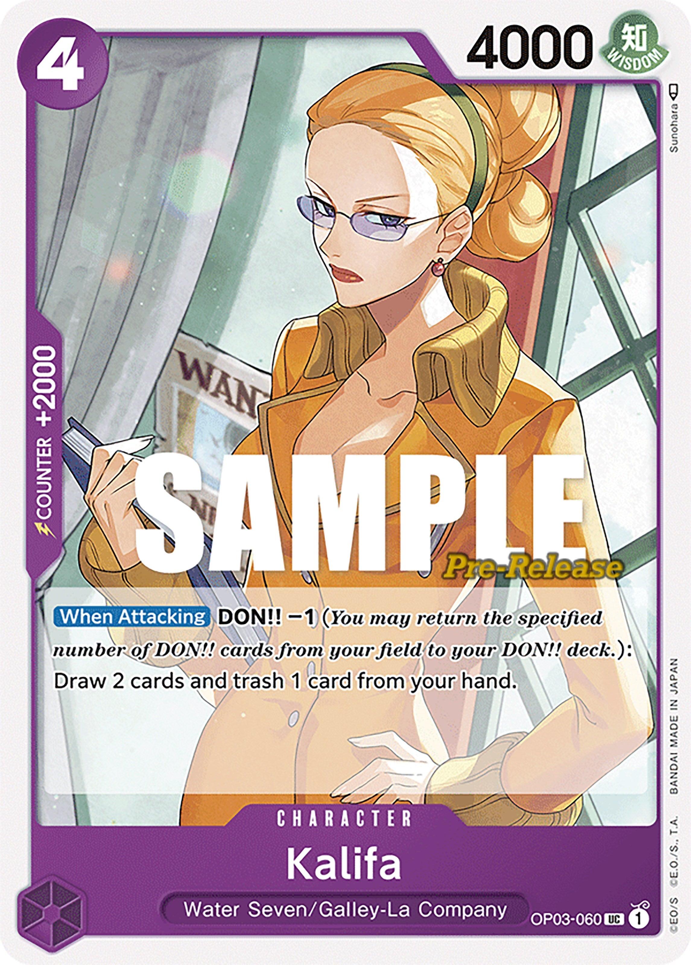 Character, Pillars of Strength, Pillars of Strength Pre-Release Cards, Uncommon Kalifa [Pillars of Strength Pre-Release Cards] - Trading Card World