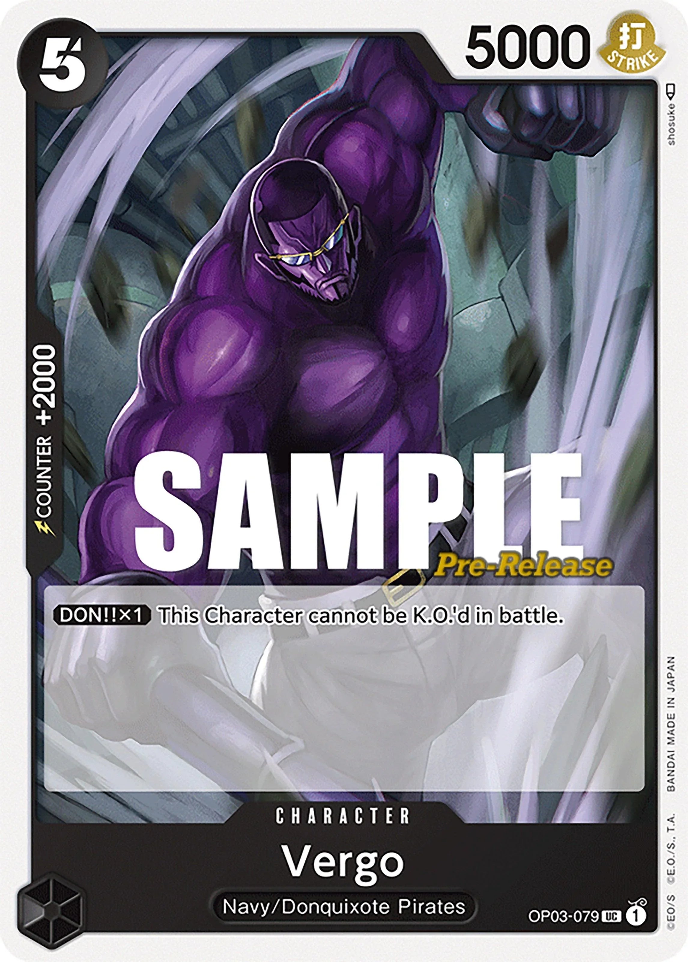 Character, Pillars of Strength, Pillars of Strength Pre-Release Cards, Uncommon Vergo [Pillars of Strength Pre-Release Cards] - Trading Card World