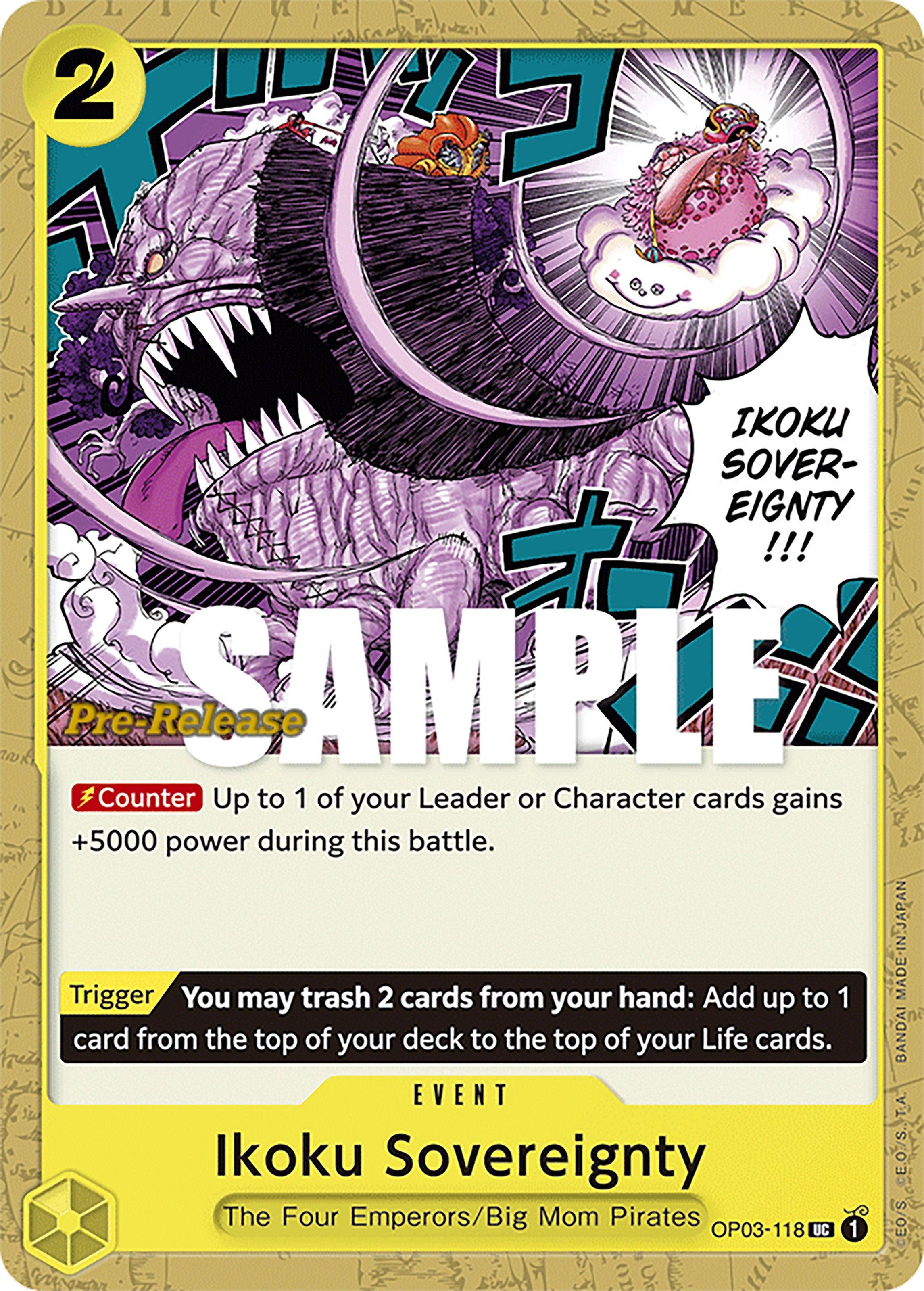 Event, Pillars of Strength, Pillars of Strength Pre-Release Cards, Uncommon Ikoku Sovereignty [Pillars of Strength Pre-Release Cards] - Trading Card World