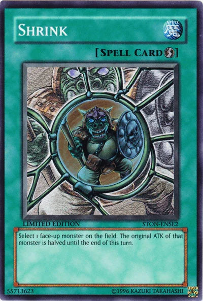 Limited, Quick Play Spell, Spell, Strike of Neos, Super Rare Shrink [STON-ENSE2] Super Rare - Trading Card World