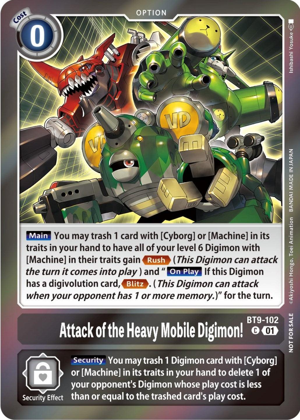 Black, BT9-102, Option, Promo, X Record Promos Attack of the Heavy Mobile Digimon! [BT9-102] (Event Pack 5) [X Record Promos] - Trading Card World