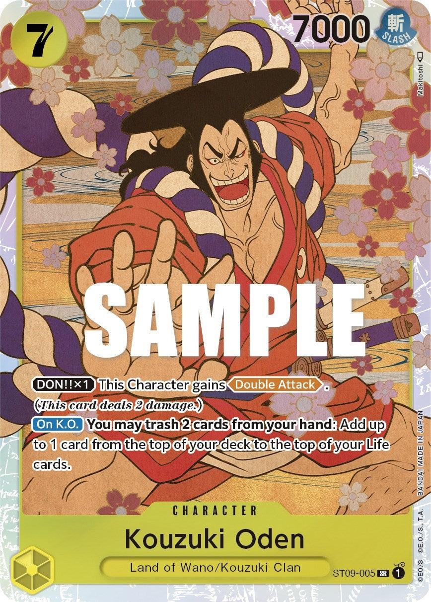Character, Kouzuki Clan, Land of Wano, Starter Deck: Yamato, Starter Decks, Super Rare Kouzuki Oden [Starter Deck: Yamato] - Trading Card World