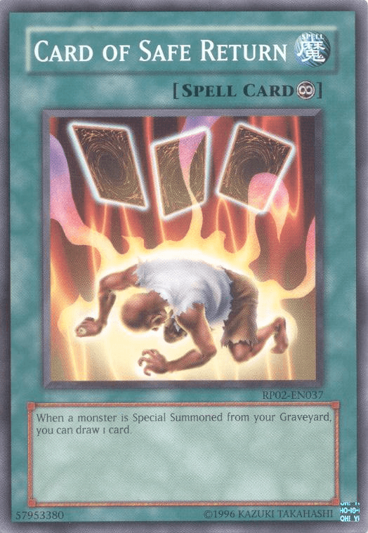 Common, Continuous Spell, Retro Pack 2, Spell, Unlimited Card of Safe Return [RP02-EN037] Common - Trading Card World