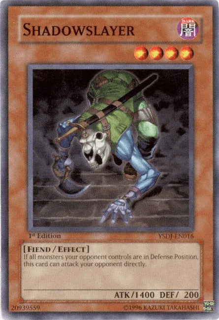 1st Edition, Common, Dark, Effect Monster, Fiend, Starter Deck: Jaden Yuki, Unlimited Shadowslayer [YSDJ-EN016] Common - Trading Card World