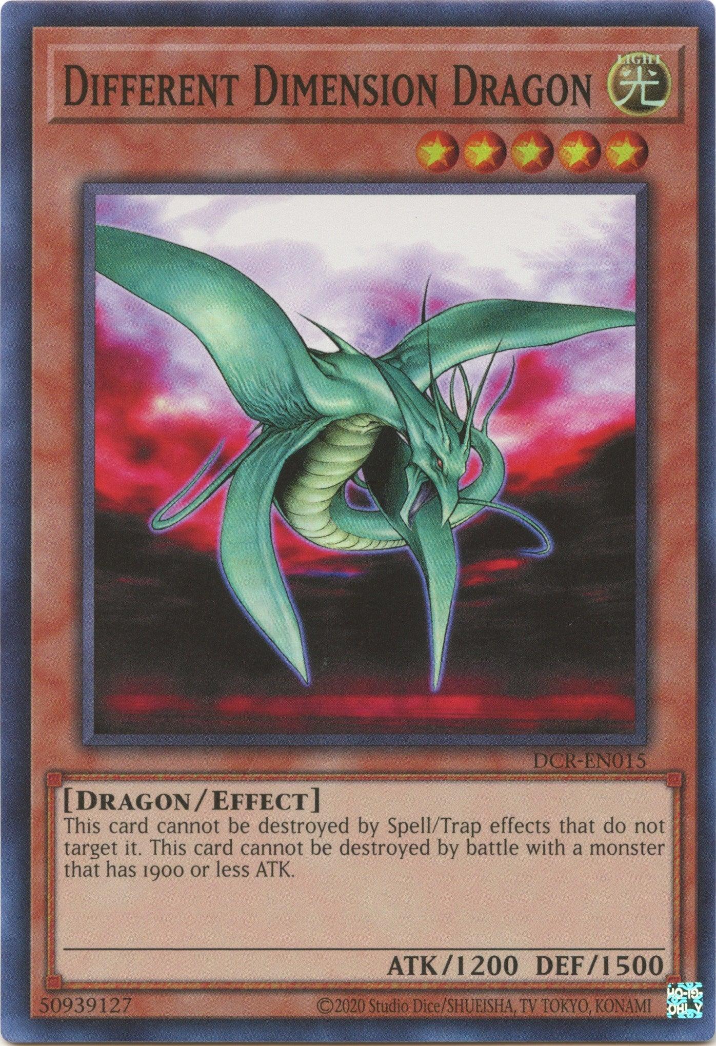 Dark Crisis (25th Anniversary Edition), Dragon, Effect Monster, Light, Super Rare, Unlimited Different Dimension Dragon (25th Anniversary) [DCR-EN015] Super Rare - Trading Card World