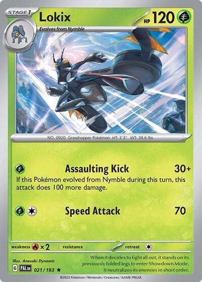 021, Grass, Rare, Scarlet & Violet: Paldea Evolved Lokix (021/193) [Scarlet & Violet: Paldea Evolved] - Trading Card World