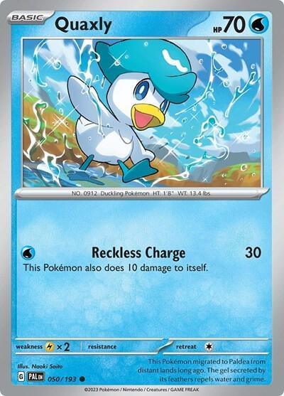 050, Common, Scarlet & Violet: Paldea Evolved, Water Quaxly (050/193) (Theme Deck Exclusive) [Scarlet & Violet: Paldea Evolved] - Trading Card World