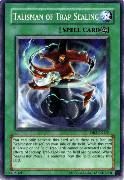 Common, Continuous Spell, Dark Revelation Volume 2, Spell, Unlimited Talisman of Trap Sealing [DR2-EN156] Common - Trading Card World