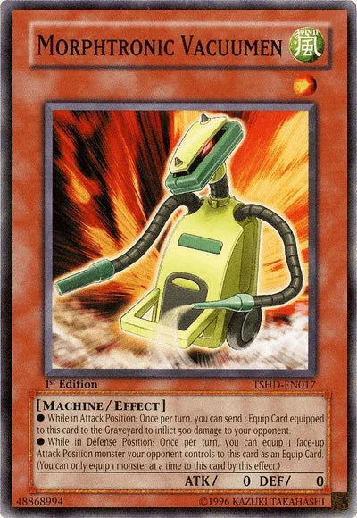 1st Edition, Common, Effect Monster, Machine, The Shining Darkness, Unlimited, Wind Morphtronic Vacuumen [TSHD-EN017] Common - Trading Card World