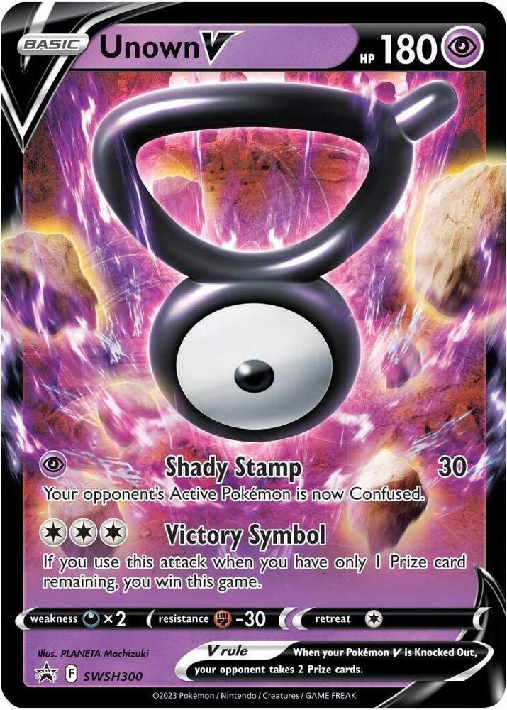 Sword & Shield: Black Star Promos Unown V (SWSH300) [Sword & Shield: Black Star Promos] - Trading Card World