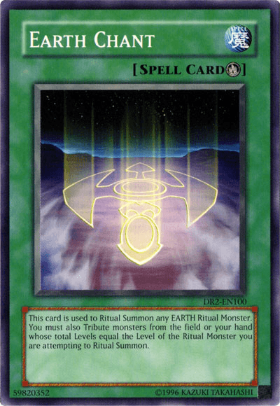 Common, Dark Revelation Volume 2, Ritual Spell, Spell, Unlimited Earth Chant [DR2-EN100] Common - Trading Card World
