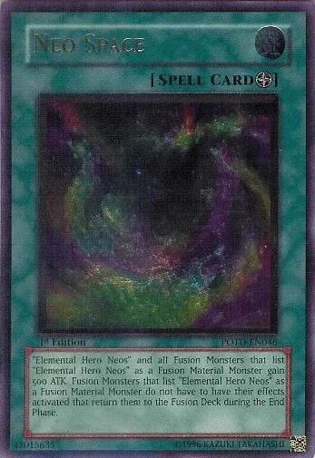 1st Edition, Field Spell, Power of the Duelist, Spell, Ultimate Rare, Unlimited Neo Space [POTD-EN046] Ultimate Rare - Trading Card World
