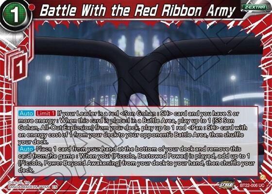 BT22-006, Critical Blow, Normal, Parallel Foil, Red, Uncommon, Z-Extra Battle With the Red Ribbon Army (BT22-006) [Critical Blow] - Trading Card World
