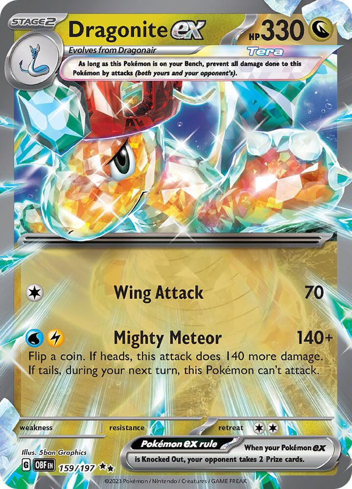Scarlet & Violet: Obsidian Flames Dragonite ex (159/197) [Scarlet & Violet: Obsidian Flames] - Trading Card World