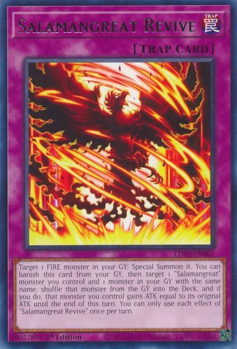 1st Edition, Legendary Duelists: Soulburning Volcano, Normal Trap, Rare, Trap Salamangreat Revive [LD10-EN007] Rare - Trading Card World