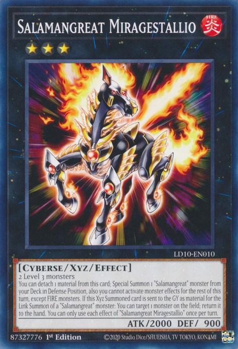 1st Edition, Common, Cyberse, Fire, Legendary Duelists: Soulburning Volcano, Xyz/Effect Monster Salamangreat Miragestallio [LD10-EN010] Common - Trading Card World
