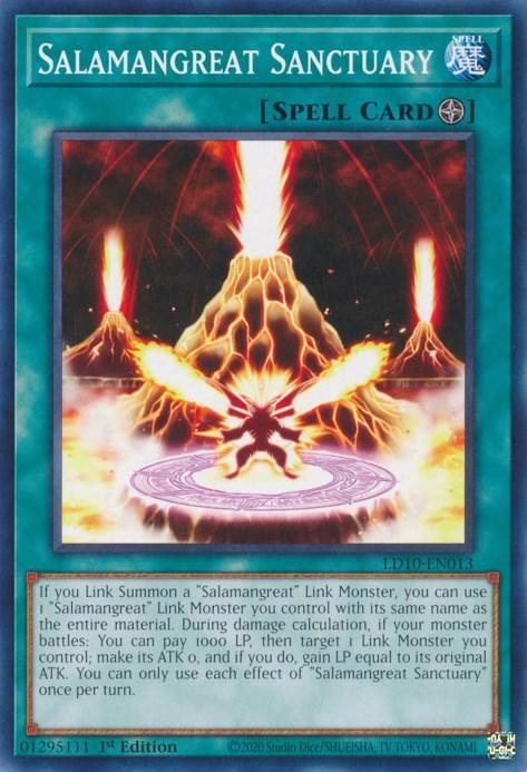 1st Edition, Common, Field Spell, Legendary Duelists: Soulburning Volcano, Spell Salamangreat Sanctuary [LD10-EN013] Common - Trading Card World
