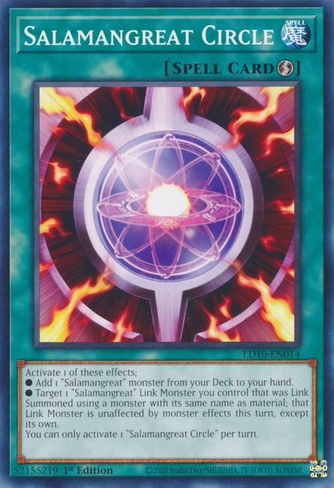 1st Edition, Common, Legendary Duelists: Soulburning Volcano, Quick-Play Spell, Spell Salamangreat Circle [LD10-EN014] Common - Trading Card World