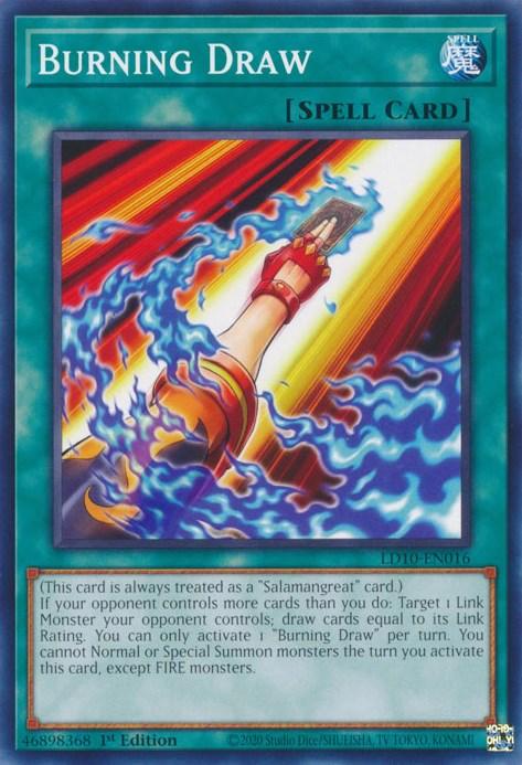 1st Edition, Common, Legendary Duelists: Soulburning Volcano, Normal Spell, Spell Burning Draw [LD10-EN016] Common - Trading Card World