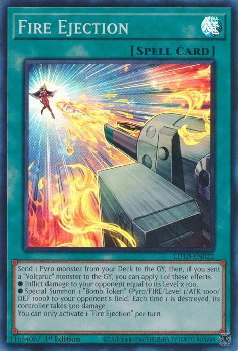 1st Edition, Legendary Duelists: Soulburning Volcano, Normal Spell, Spell, Super Rare Fire Ejection [LD10-EN022] Super Rare - Trading Card World