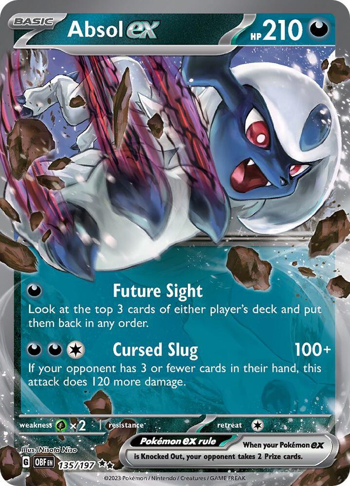 Scarlet & Violet: Obsidian Flames Absol ex (135/197) [Scarlet & Violet: Obsidian Flames] - Trading Card World