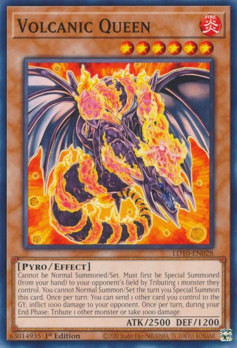 1st Edition, Common, Effect Monster, Fire, Legendary Duelists: Soulburning Volcano, Pyro Volcanic Queen [LD10-EN028] Common - Trading Card World