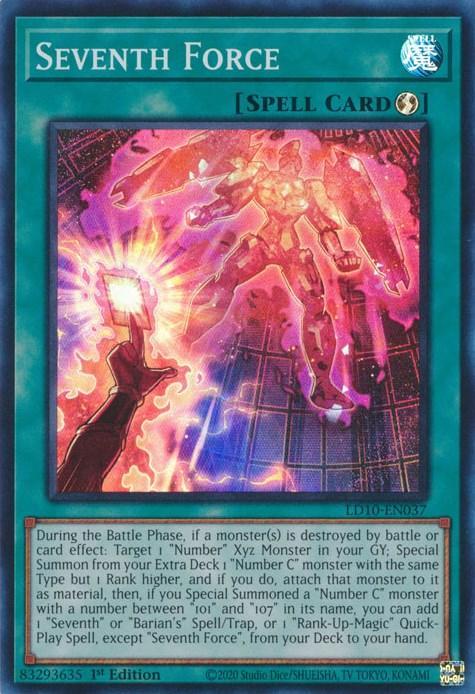 1st Edition, Legendary Duelists: Soulburning Volcano, Quick-Play Spell, Spell, Super Rare Seventh Force [LD10-EN037] Super Rare - Trading Card World