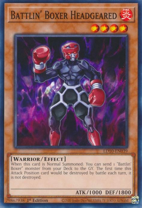 1st Edition, Common, Effect Monster, Fire, Legendary Duelists: Soulburning Volcano, Warrior Battlin' Boxer Headgeared [LD10-EN039] Common - Trading Card World