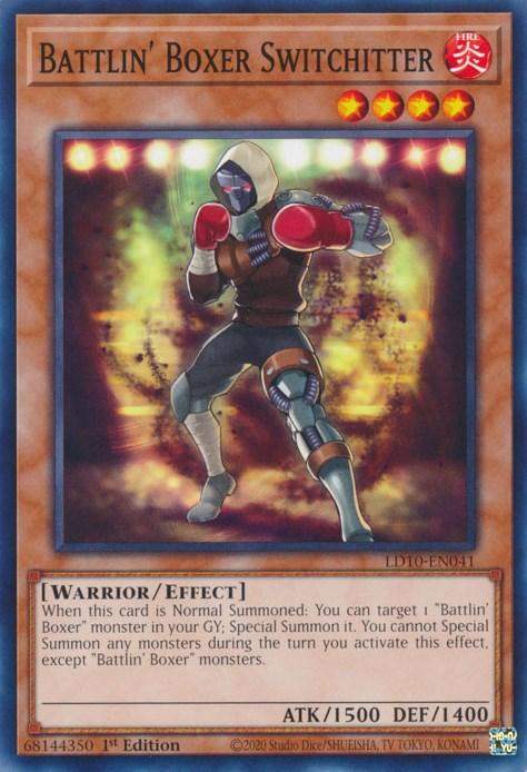 1st Edition, Common, Effect Monster, Fire, Legendary Duelists: Soulburning Volcano, Warrior Battlin' Boxer Switchitter [LD10-EN041] Common - Trading Card World