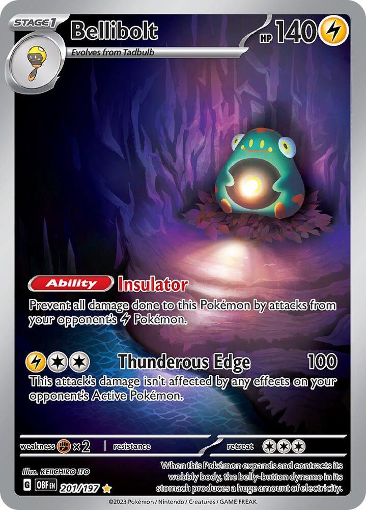 Scarlet & Violet: Obsidian Flames Bellibolt (201/197) [Scarlet & Violet: Obsidian Flames] - Trading Card World
