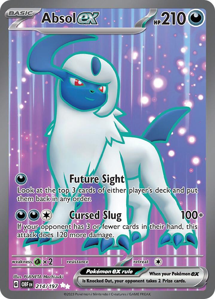Scarlet & Violet: Obsidian Flames Absol ex (214/197) [Scarlet & Violet: Obsidian Flames] - Trading Card World