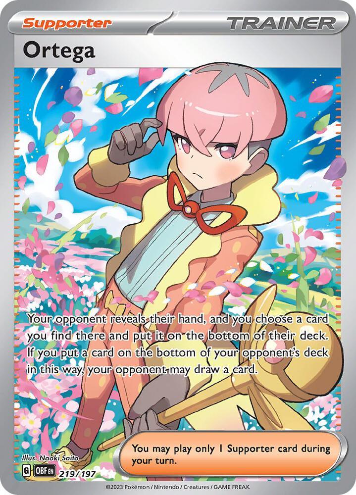Scarlet & Violet: Obsidian Flames Ortega (219/197) [Scarlet & Violet: Obsidian Flames] - Trading Card World