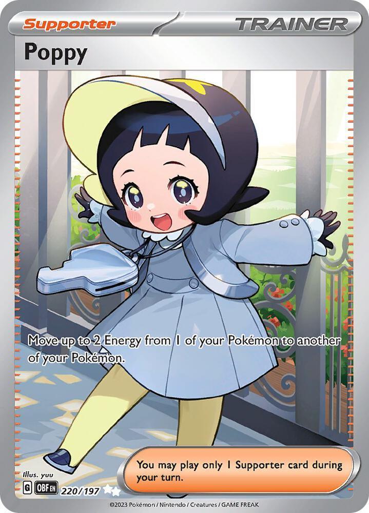 Scarlet & Violet: Obsidian Flames Poppy (220/197) [Scarlet & Violet: Obsidian Flames] - Trading Card World