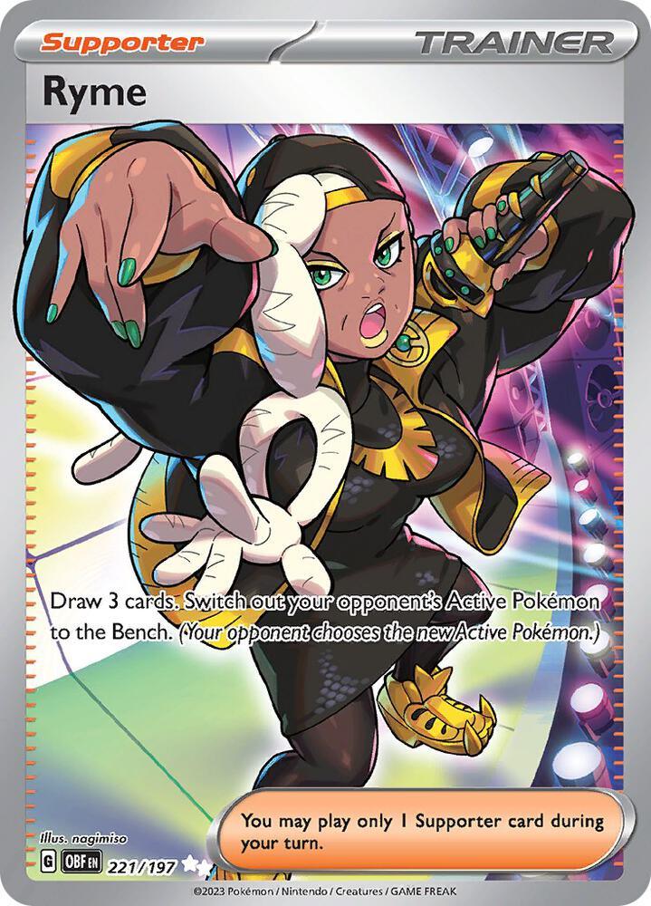 Scarlet & Violet: Obsidian Flames Ryme (221/197) [Scarlet & Violet: Obsidian Flames] - Trading Card World