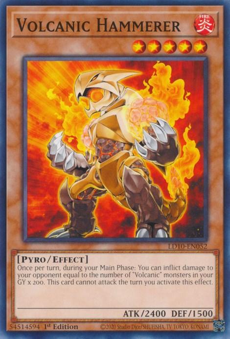 1st Edition, Common, Effect Monster, Fire, Legendary Duelists: Soulburning Volcano, Pyro Volcanic Hammerer [LD10-EN052] Common - Trading Card World