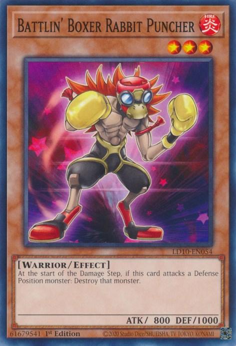 1st Edition, Common, Effect Monster, Fire, Legendary Duelists: Soulburning Volcano, Warrior Battlin' Boxer Rabbit Puncher [LD10-EN054] Common - Trading Card World