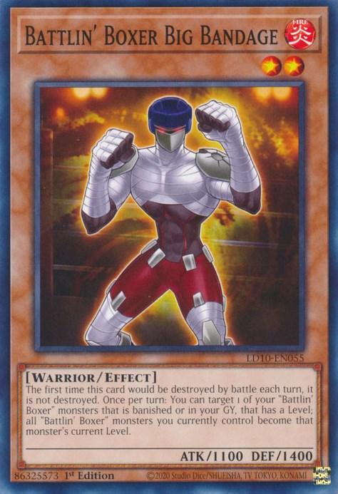 1st Edition, Common, Effect Monster, Fire, Legendary Duelists: Soulburning Volcano, Warrior Battlin' Boxer Big Bandage [LD10-EN055] Common - Trading Card World