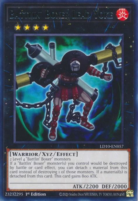 1st Edition, Fire, Legendary Duelists: Soulburning Volcano, Rare, Warrior, Xyz/Effect Monster Battlin' Boxer Lead Yoke [LD10-EN057] Rare - Trading Card World