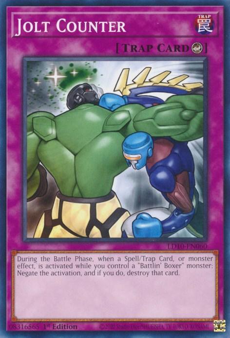 1st Edition, Common, Counter Trap, Legendary Duelists: Soulburning Volcano, Trap Jolt Counter [LD10-EN060] Common - Trading Card World