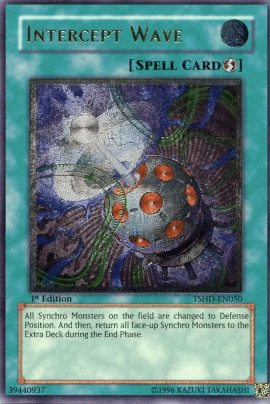 1st Edition, Quick Play Spell, Spell, The Shining Darkness, Ultimate Rare, Unlimited Intercept Wave [TSHD-EN050] Ultimate Rare - Trading Card World