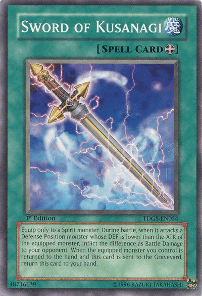 1st Edition, Common, Equip Spell, Spell, The Duelist Genesis, Unlimited Sword of Kusanagi [TDGS-EN054] Common - Trading Card World