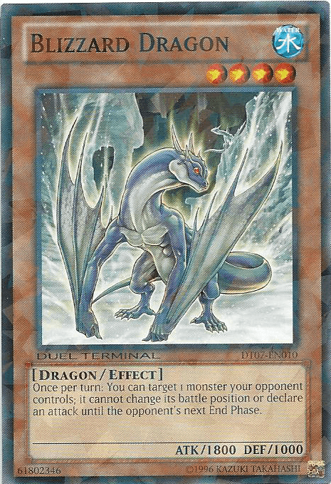 Common, Dragon, Duel Terminal 7, Effect Monster, Limited, Water Blizzard Dragon [DT07-EN010] Common - Trading Card World