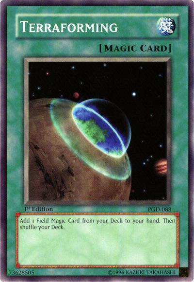 1st Edition, Common, Normal Spell, Pharaonic Guardian, Spell, Unlimited Terraforming [PGD-088] Common - Trading Card World